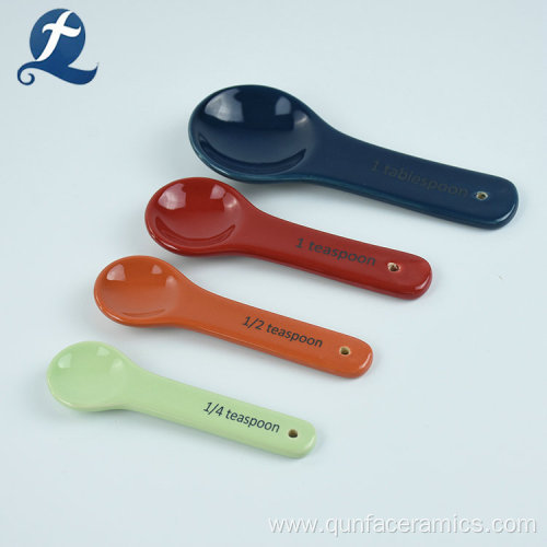 Customization 4 Pcs Set Ceramic Measuring Spoon